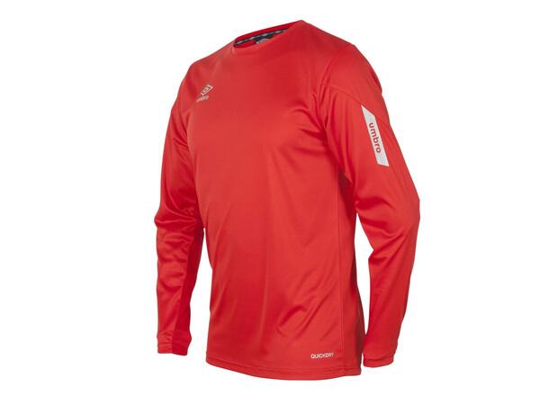 UMBRO Core LS Jersey jr Rød 116 Teknisk langermet spillertrøye 